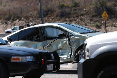 Picture Shows: GV, General View August 03, 2016 Reality star Kris Jenner was in a car accident in Calabasas, California. She crashed her Rolls-Royce into a Prius. Her car appeared to have severe damage to the front. Non-Exclusive UK RIGHTS ONLY Pictures by : FameFlynet UK ¿ 2016 Tel : +44 (0)20 3551 5049 Email : info@fameflynet.uk.com