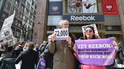 New York City Protest For Reebok To Fire Rick Ross