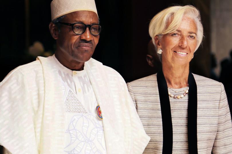 President Muhammadu Buhari and IMF President, Christine Lagarde