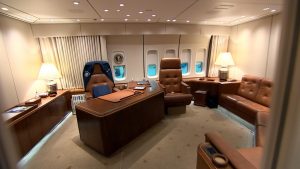 The Oval Office of the Air Force One