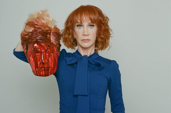 Kathy Griffin carries decapitated Donald Trump head