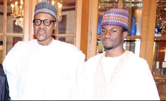 muhammadu buhari the president of nigeria and his son yusuf buhari