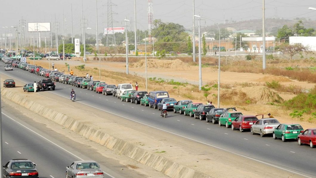 fuel scarcity lines in abuja