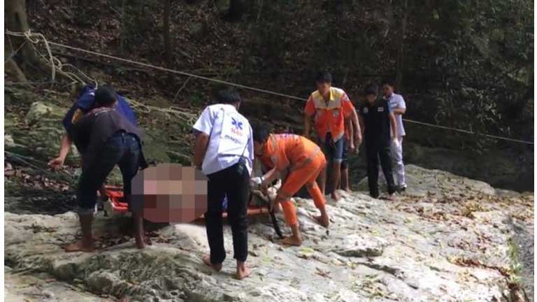 tourist who fell from waterfall