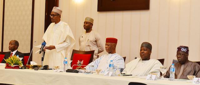 Osinbanjo and Buhari Apc Caucus meeting