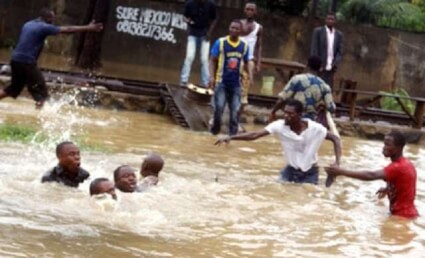 pupils die in storm in septic tank during downpour