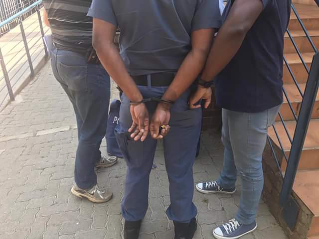 south african police arrested