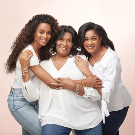 Photo of Ciara with grand mom and mother