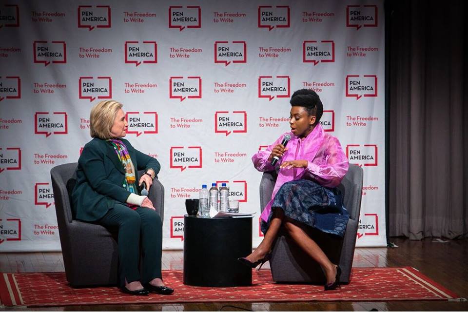 Chimamanda Adichie and Hillary Clinton
