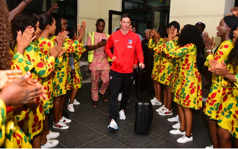 Fernando Torres Arrives Nigeria