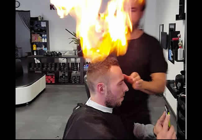 barber-uses-fire-to-cut-customers-hair-punch-newspapers