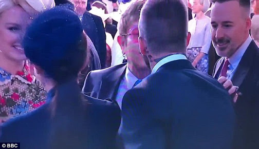 Photo of David Beckham and Elton John Kissing
