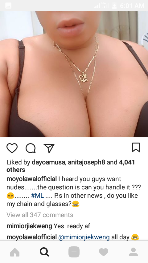 Fans Slam Moyo Lawal Over Massive Cleavage-Baring 