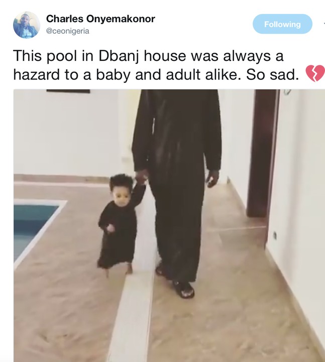 Fans Cautioned D'banj About Possible Pool Accident 