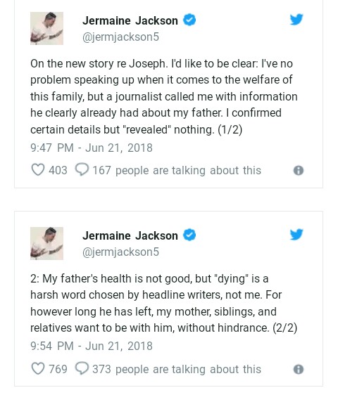 Jermaine Jackson Tweet