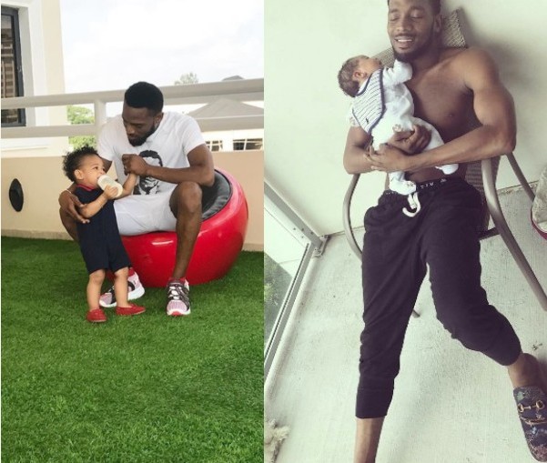 D'banj and his son