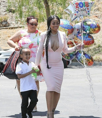 Blac Chyna at Son's graduation