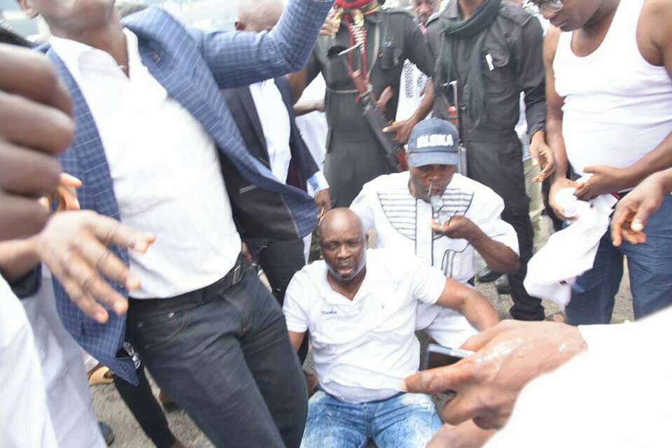 Fayose slapped and beaten by police, cries