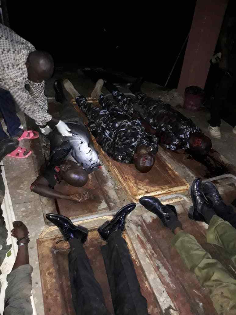 7 slain policemen