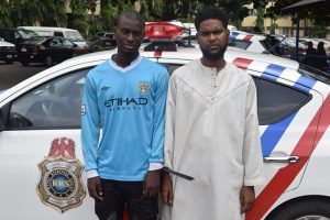 Traffic robbers arrested by Rapid Response Squad (RRS) of the Lagos State Police Command 