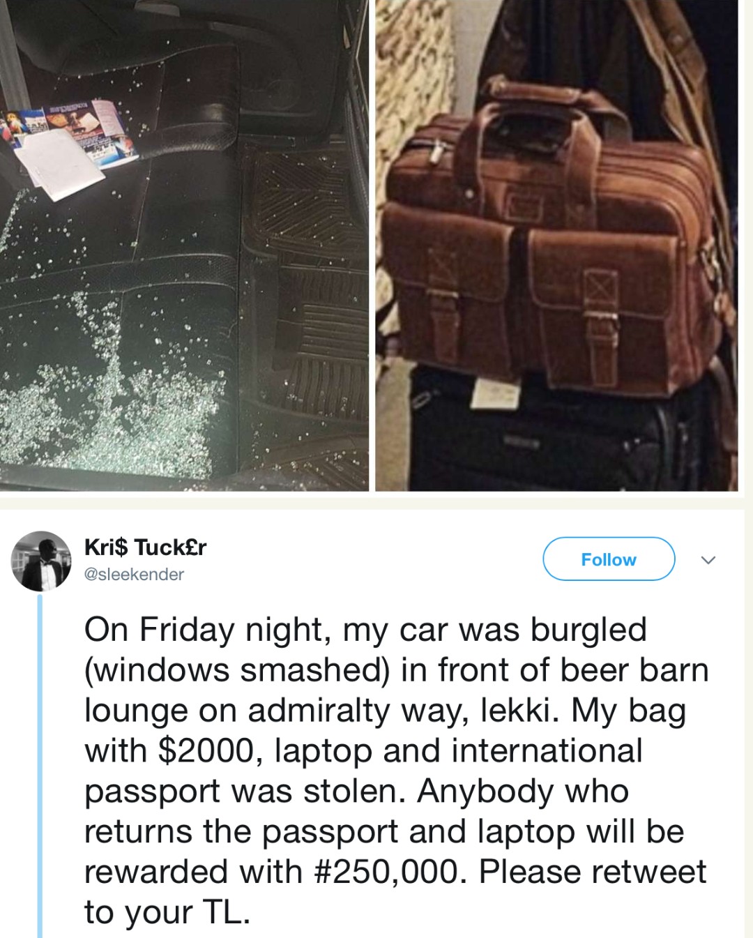 Car burglary