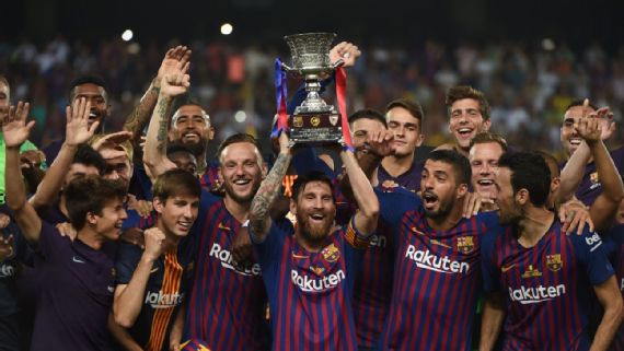 Lionel Messi Super Copa Win