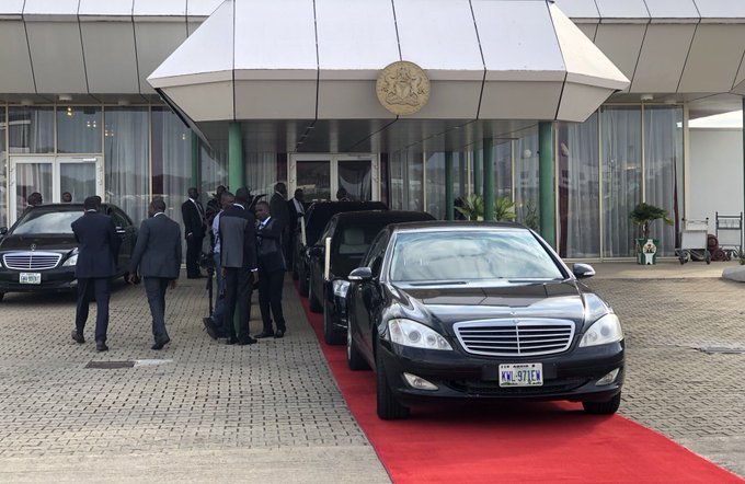 Buhari presidential limousine awaiting his return