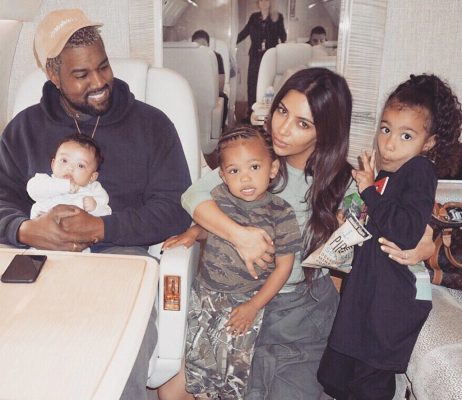 Kim Kardashian, Kanye West and kids