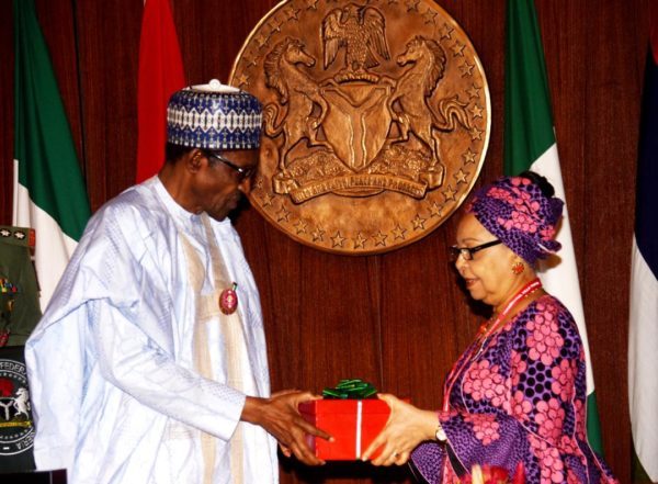 Buhari and Ama Pepple
