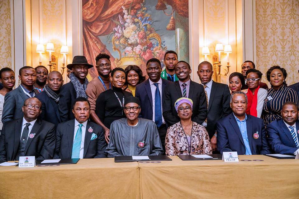Buhari and Nigerians in France
