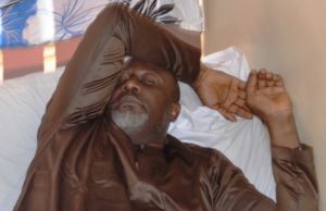 Photos: Dino Melaye Resting in Police hospital