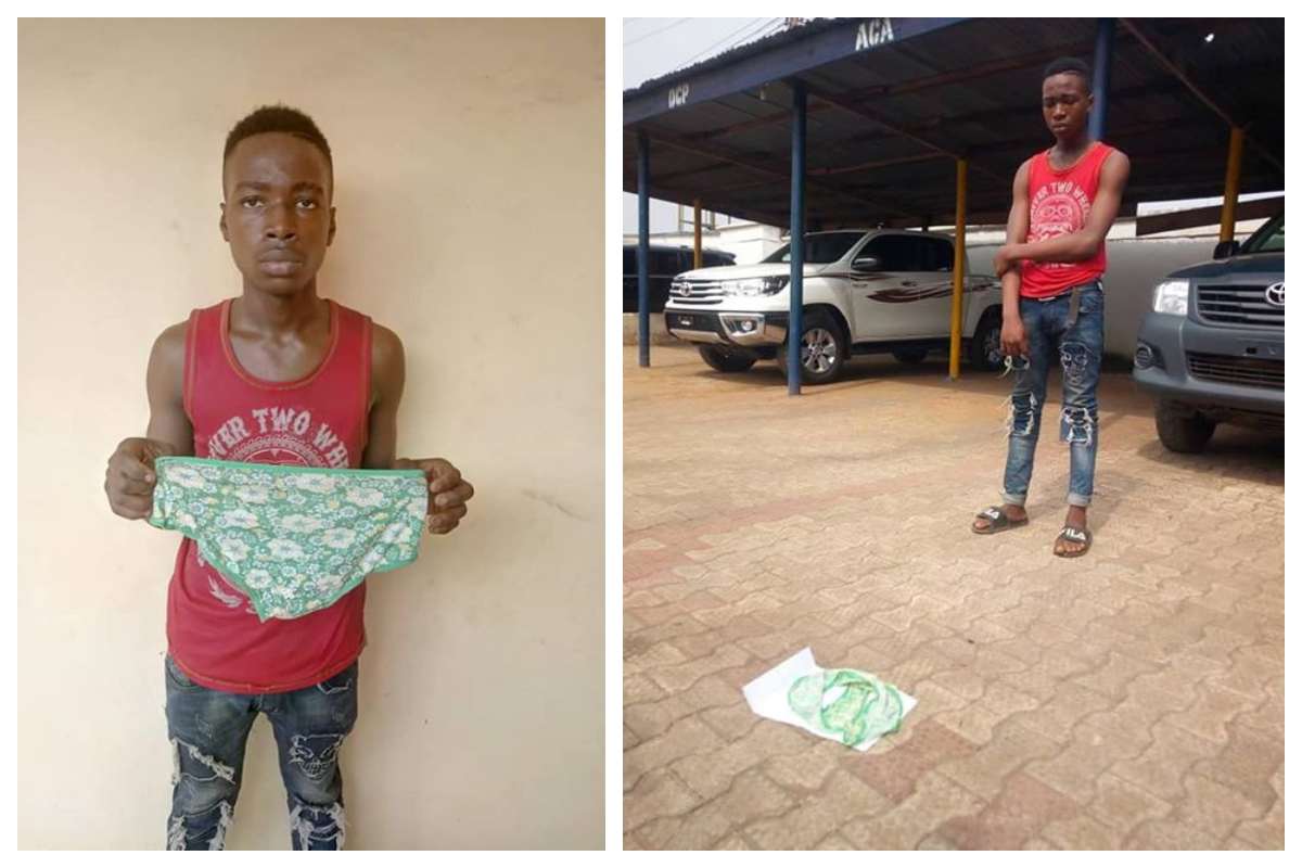 Teenager steals female pants in Anambra