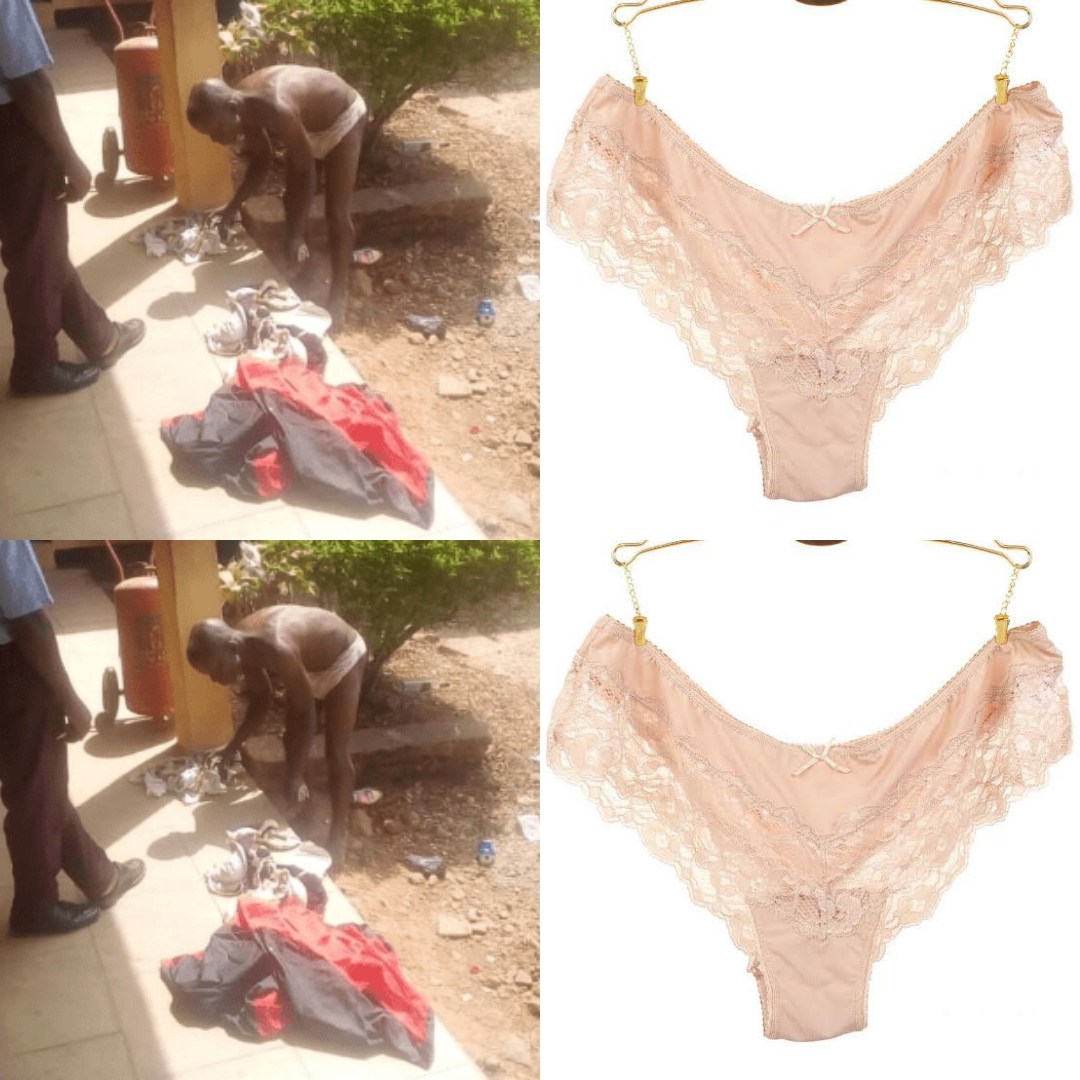 man apprehended for stealing female underwear