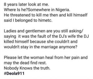 DJ Xgee Was an Abusive Ex-boyfriend – Nigerian Lady Writes