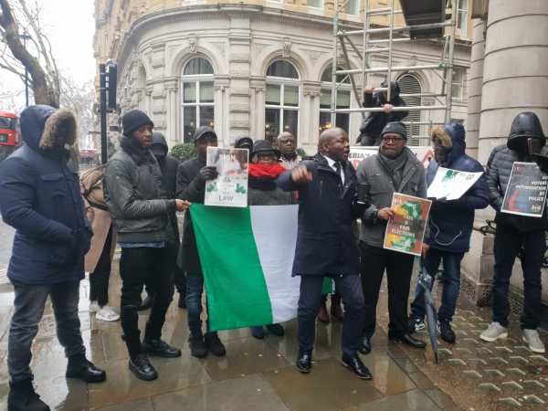 UK Protest by Nigerians