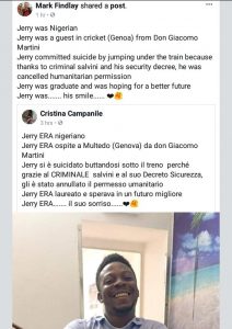Nigerian man commits suicide over rejected residency permit in Italy