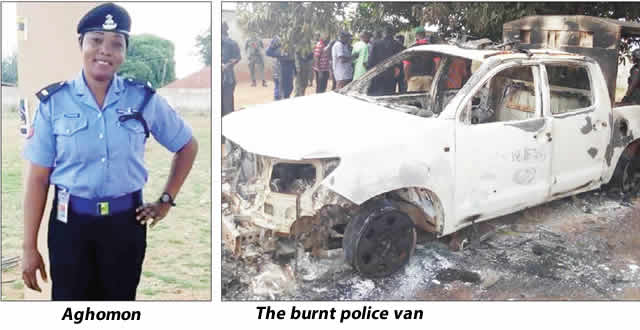 Aghomon-and-The-burnt-police-van
