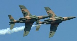 Nigerian Air Force combats ISWAP terrorists with air strikes in Borno