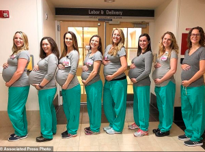 9 Nurses in same maternity center become pregnant at the same time