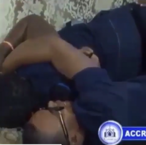 Pastor cuddles husband-seeking church member in prayer session (video)