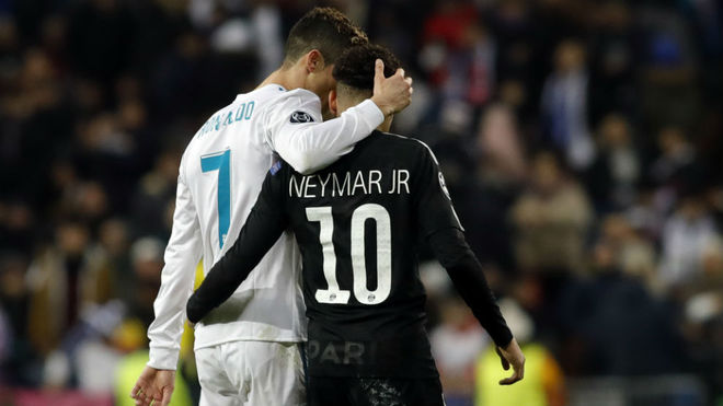 Neymar and Cristiano Ronaldo