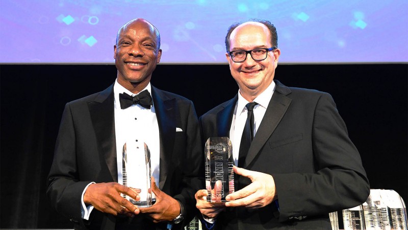 Segun Agbaje, CEO GTBank receiving the awards for Africa’s Best Bank and Nigeria’s Best Bank at the Euromoney Awards held at the London Hilton Hotel, Park Lane on Wednesday, 10th July, 2019