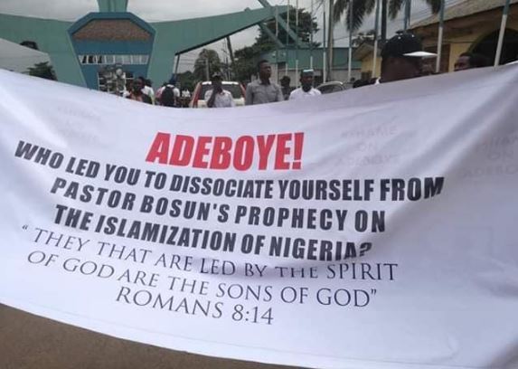 protest at rccg