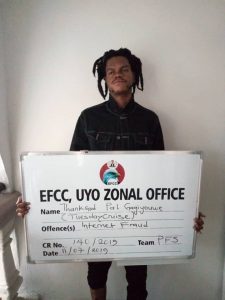 Upcoming Nigerian artist sentenced to prison over cybercrime