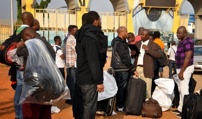 Nigerians deported from Germany