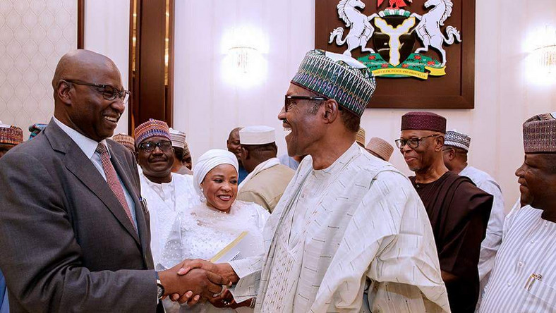 Boss Mustapha takes oath of office as Buhari swears in ministers