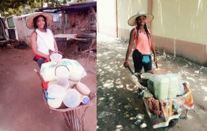 Graduate narrates how she earns N150,000, selling food from wheelbarrow