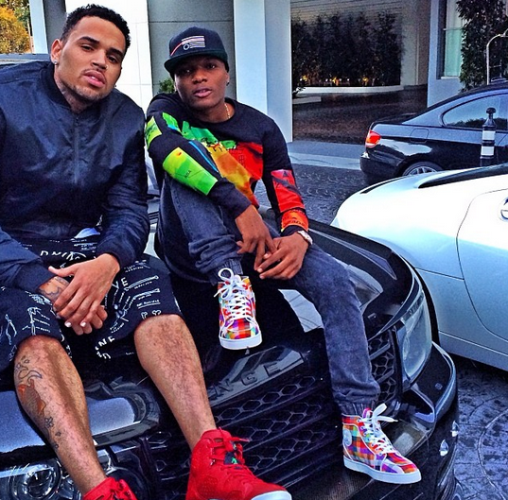 Nigerian Starboy Wizkid hanging out with Chris Brown