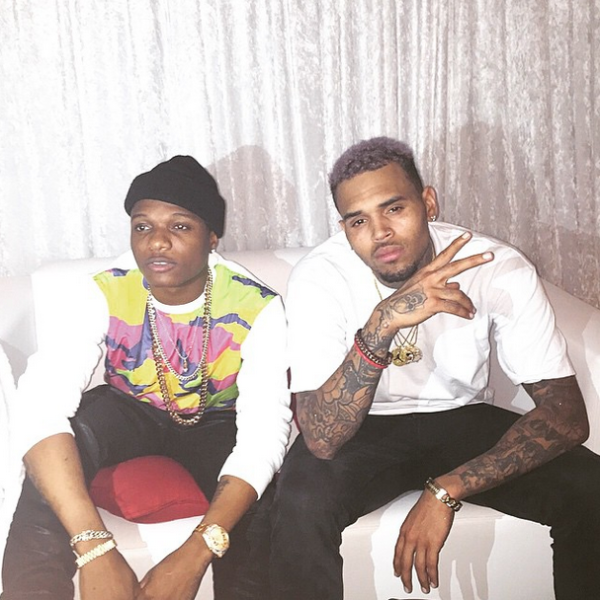 Wizkid pictured with Chris Brown