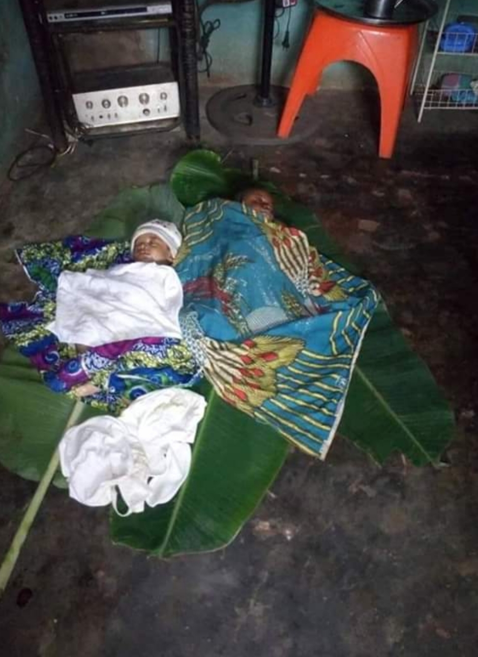 Woman kills her 3 children after sending husband to Church (Graphic Photos)